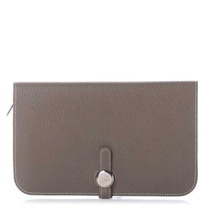 Hermes Togo Dogon Duo Wallet Etoupe 1 of 14