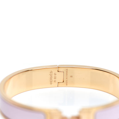 Hermes Enamel Narrow Clic Clac H Bracelet PM Rose Dragee 3 of 4