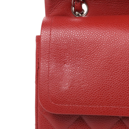 Chanel Caviar Quilted Maxi Double Flap Red 12 of 13