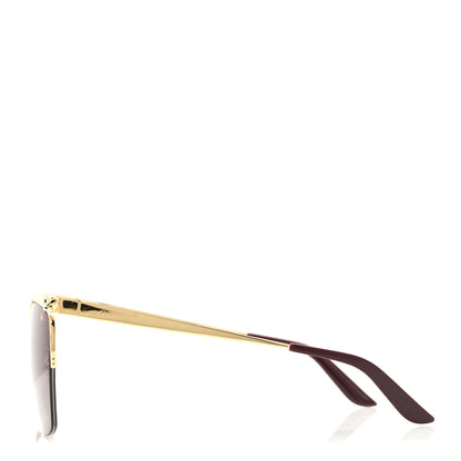 Cartier Panthere De Cartier Cat Eye Sunglasses Gold 3 of 8