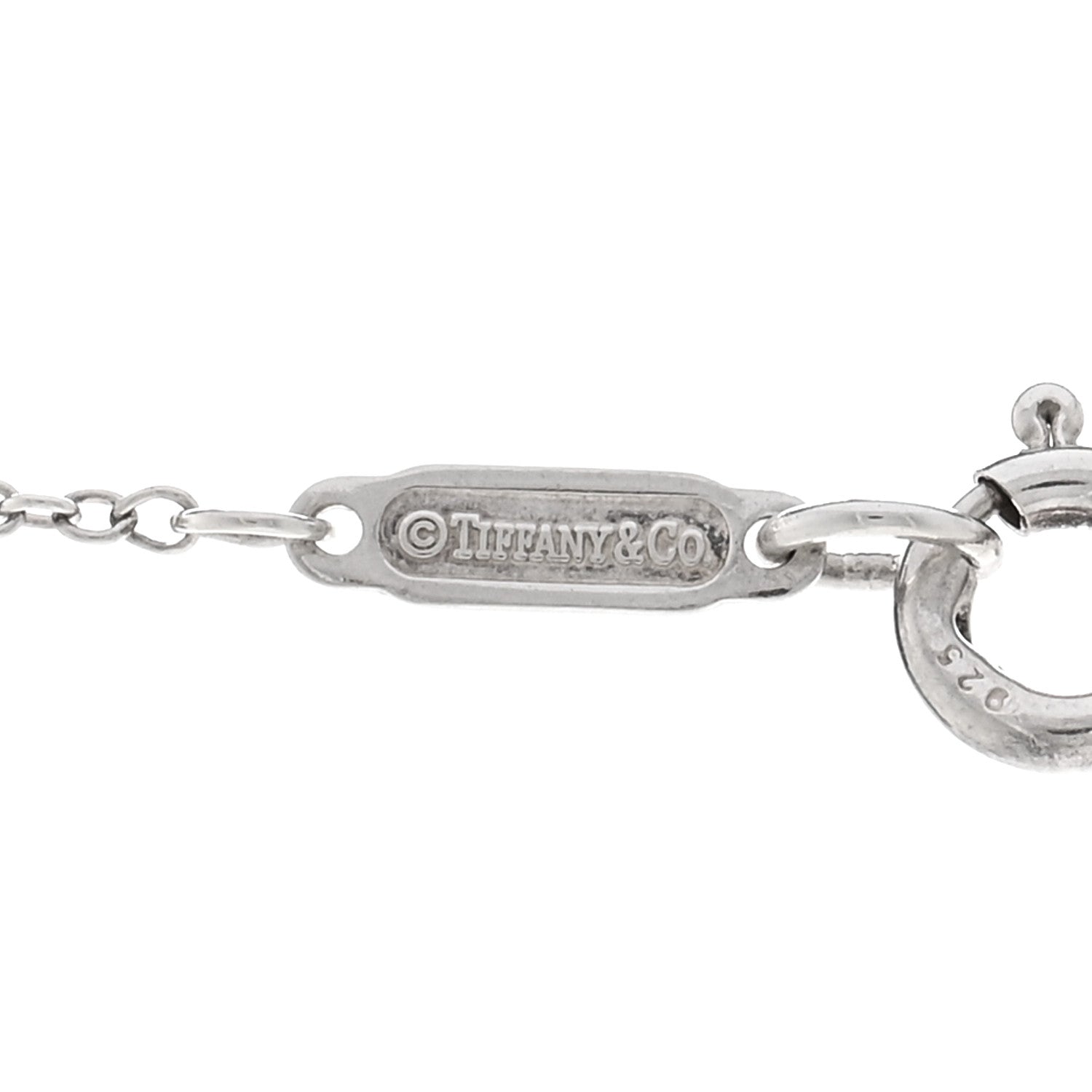 Tiffany Sterling Silver Letters Lariat Necklace 4 of 4