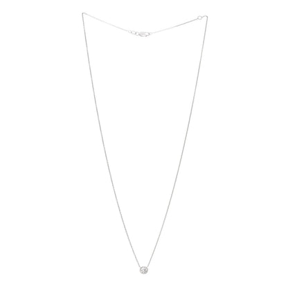 Roberto Coin 18K White Gold Diamond .24ct Diamonds by the Inch Pendant Necklace 3 of 6