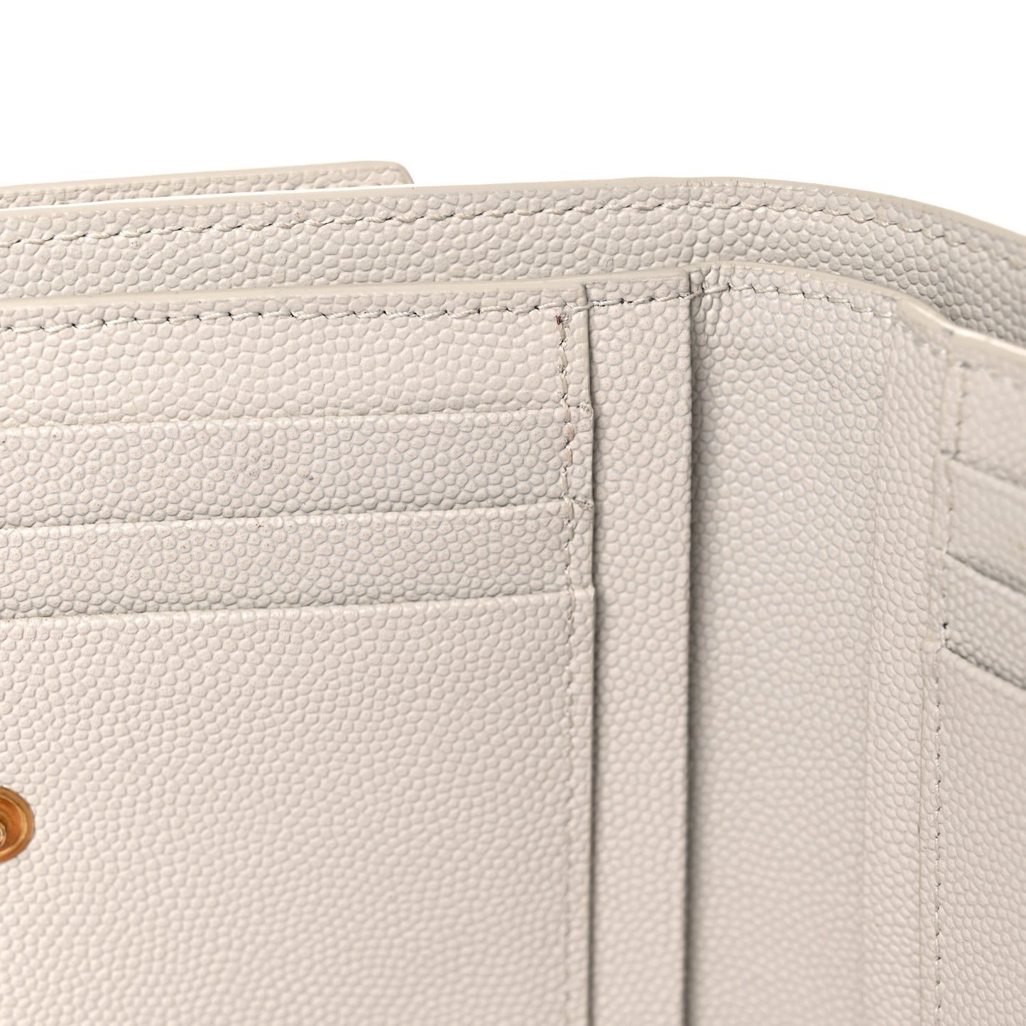 Grain De Poudre Monogram Uptown Compact Wallet Blanc Vintage