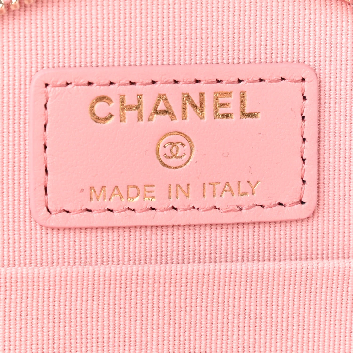Chanel Caviar Quilted Round Handle With Care Vanity With Chain Pink 6 of 9