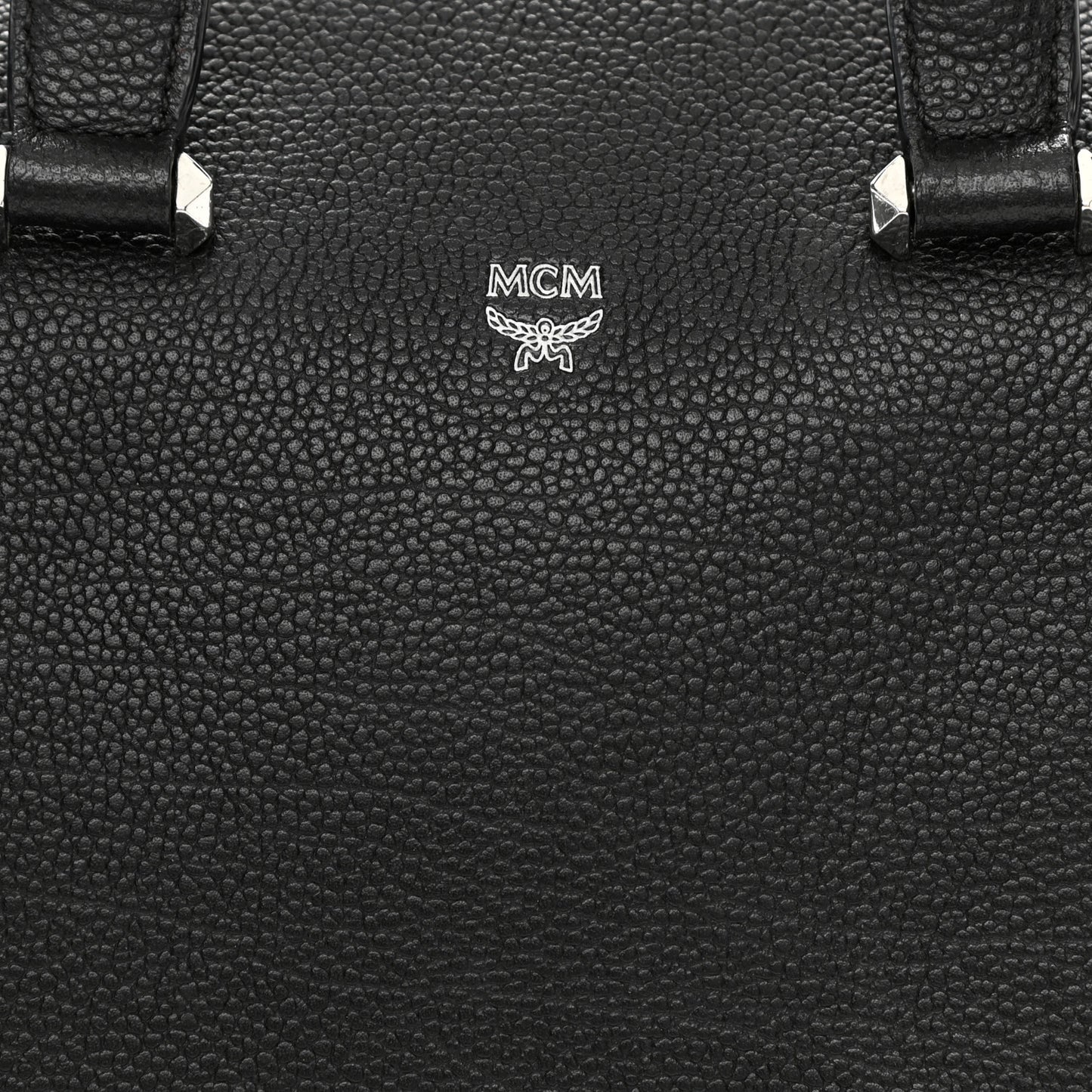 Grained Calfskin Medium Ella Boston Black