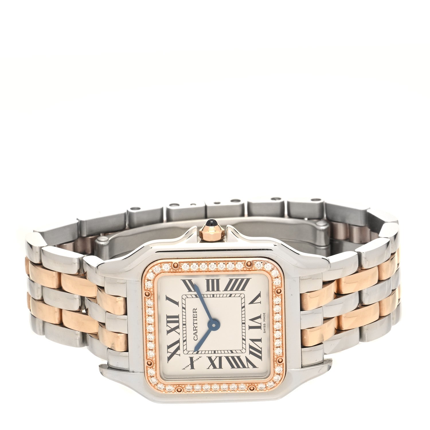Cartier Stainless Steel 18K Pink Gold Diamond 27mm Panthere Quartz Watch 2 of 4