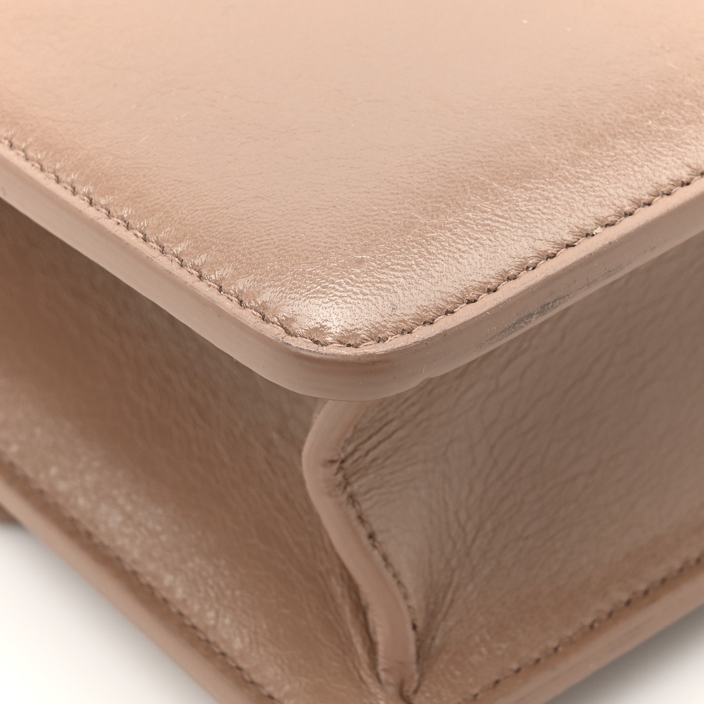 Shiny Crinkled Lambskin 30 Montaigne Flap Bag Fard