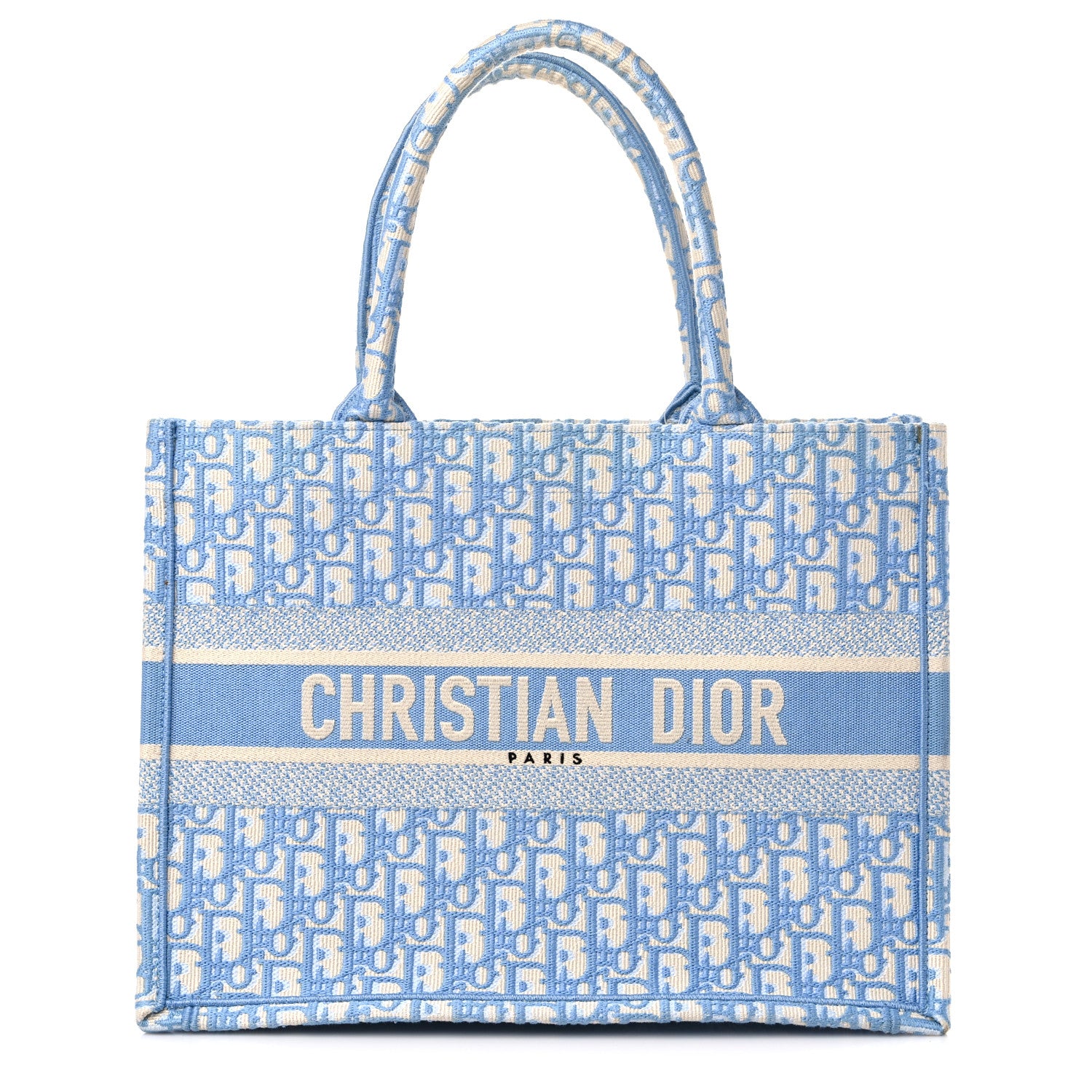 Christian Dior Oblique Medium Book Tote Light Blue 1 of 15
