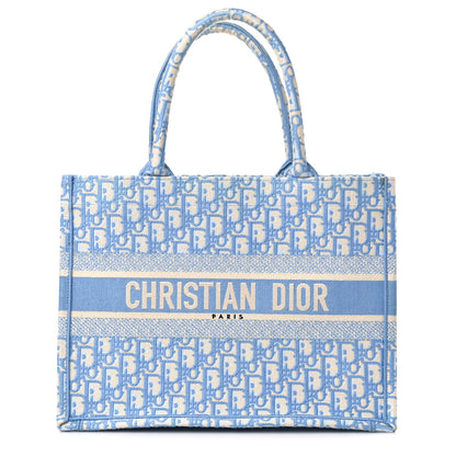 Christian Dior Oblique Medium Book Tote Light Blue 1 of 15