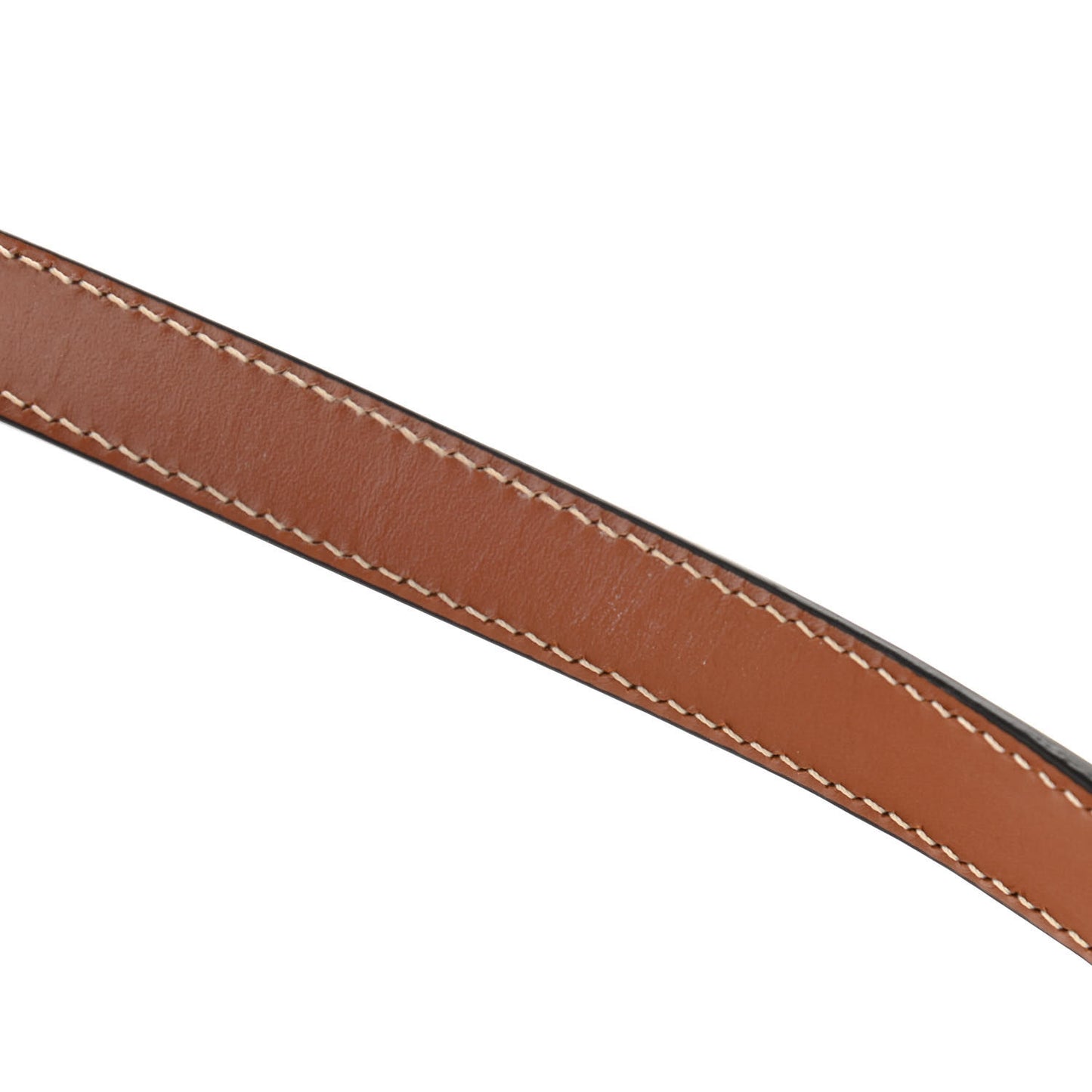 Canvas Calfskin Mini Ava Triomphe Shoulder Bag White