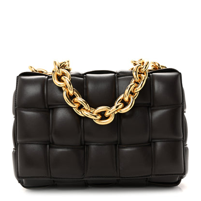 Bottega Veneta Lambskin Maxi Intreccio Padded Chain Cassette Crossbody Bag Fondant 1 of 12