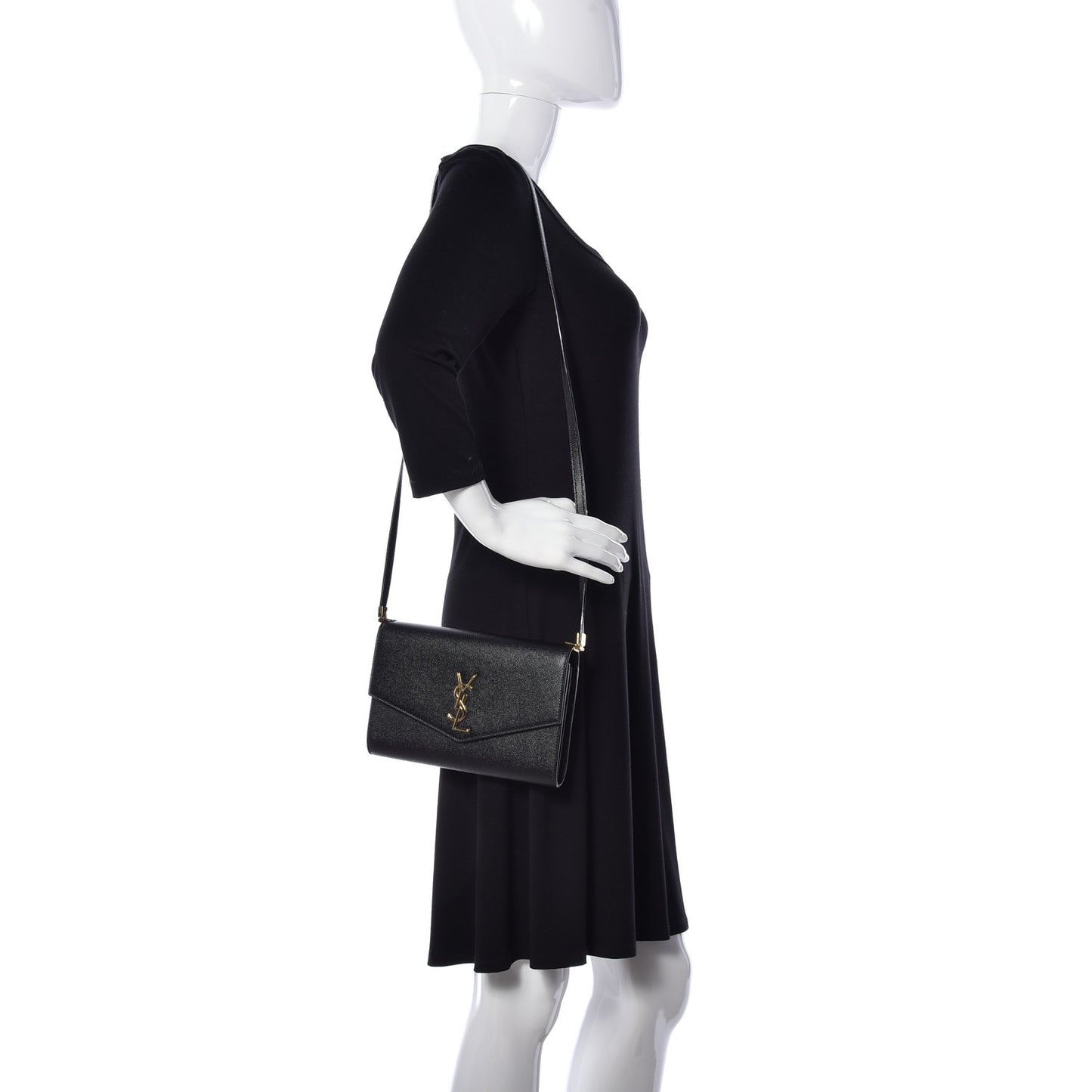Grain De Poudre Mini Uptown Crossbody Bag Black