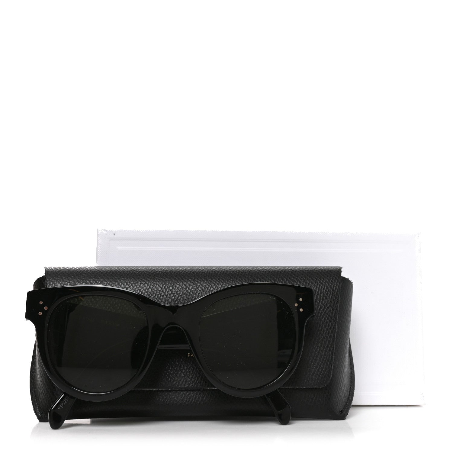 Celine Acetate Studded Mineral Round Sunglasses CL40031 Black 7 of 7