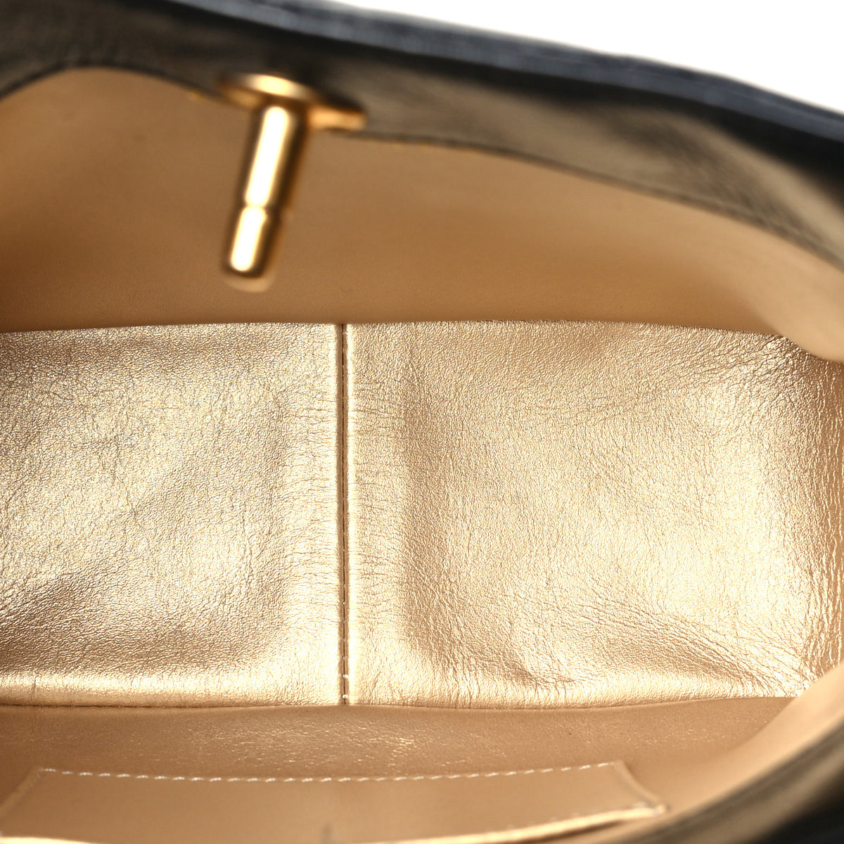 Shiny Lambskin Quilted CC Hobo Black