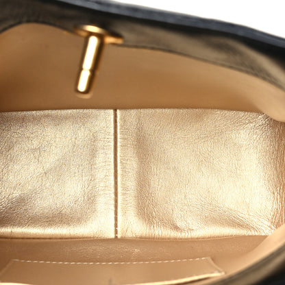 Chanel Shiny Lambskin Quilted CC Hobo Black 5 of 10