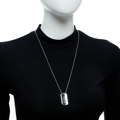 Tiffany Sterling Silver 1837 Dog Tag Pendant Necklace 2 of 6