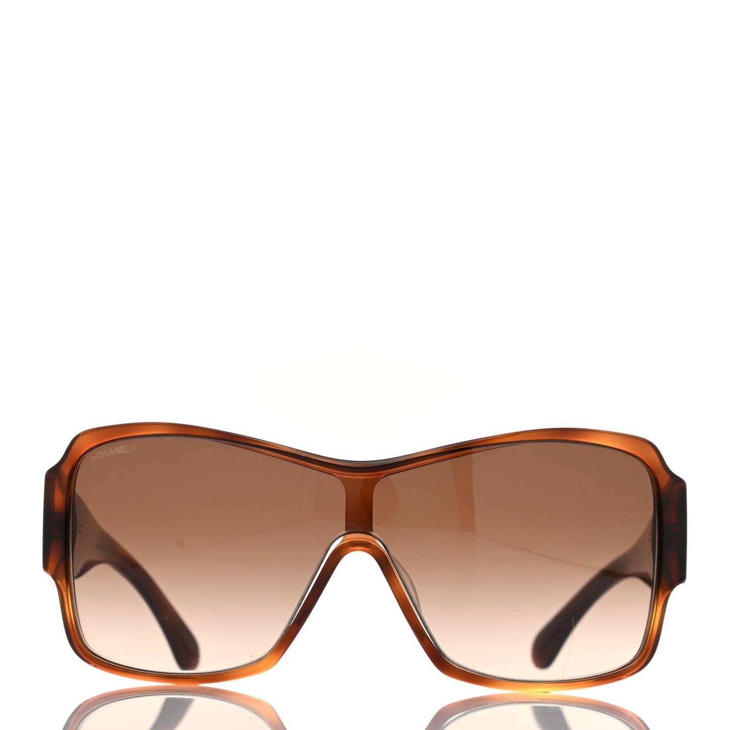Acetate Shield Sunglasses 5449-A Dark Tortoise