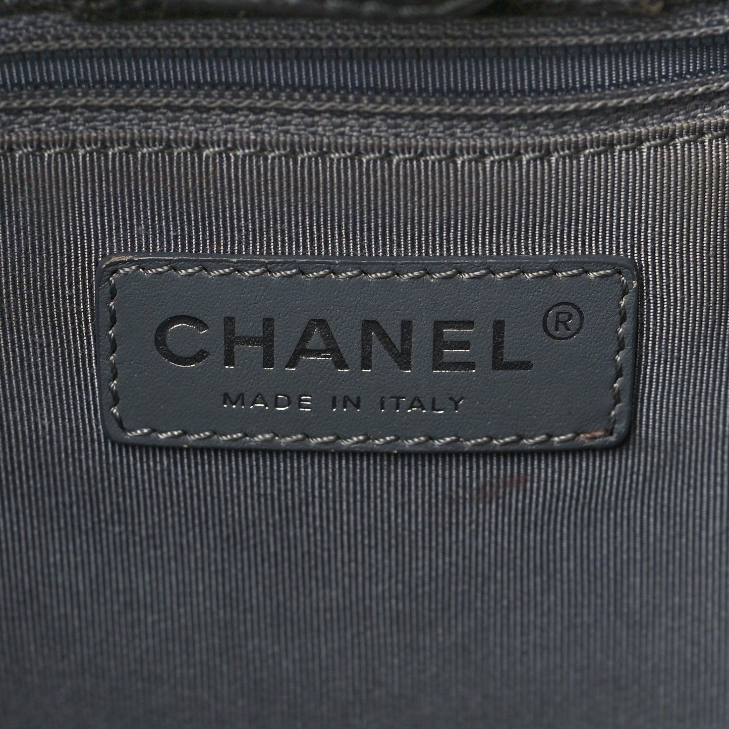 Calfskin Tall Cerf Tote Dark Grey