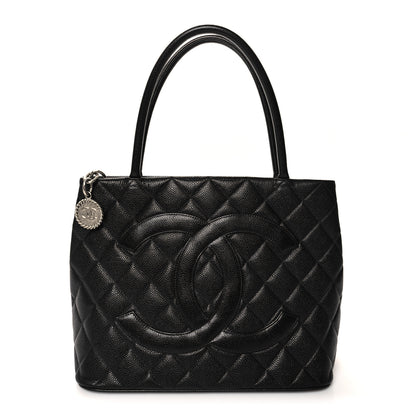 Chanel Caviar Quilted Medallion Tote Black 1 of 10