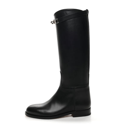 Hermes Box Kelly Jumping Boots 36 Black 1 of 8