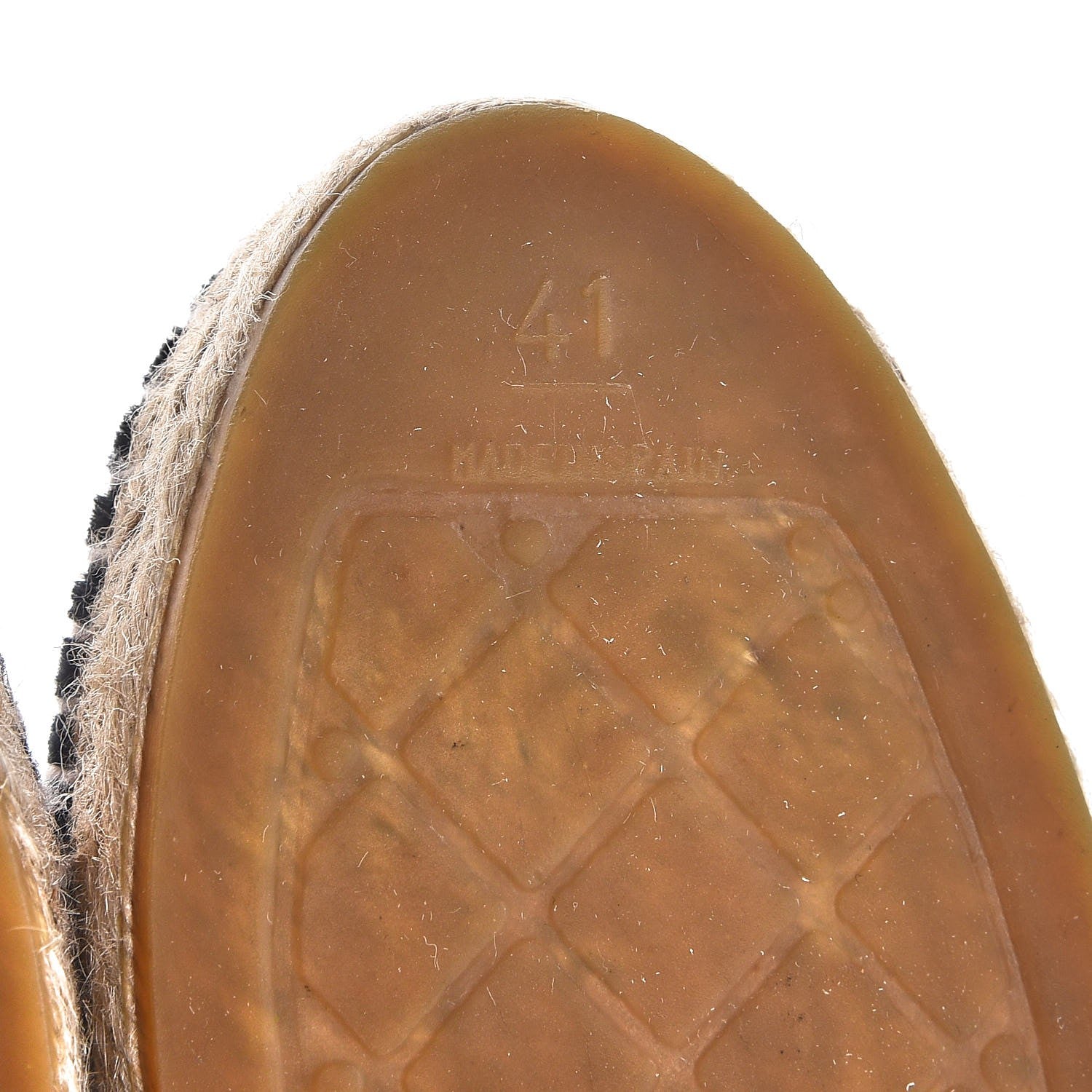 Chanel Velvet CC Espadrilles 41 Dark Navy Black 8 of 9