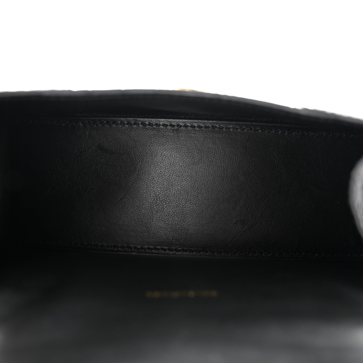 Balenciaga Shiny Calfskin Crocodile Embossed Hourglass Top Handle Bag XS Black 5 of 10