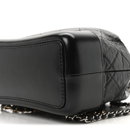 Chanel Aged Calfskin Quilted Small Gabrielle Backpack Black 9 of 10