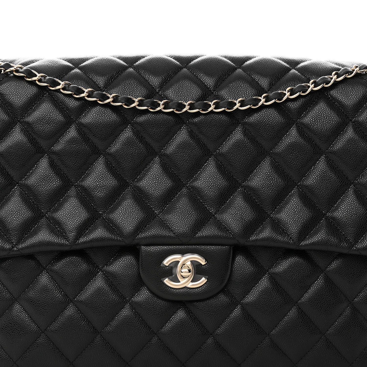 Chanel Caviar Quilted XXL Travel Flap Bag Black 8 of 10
