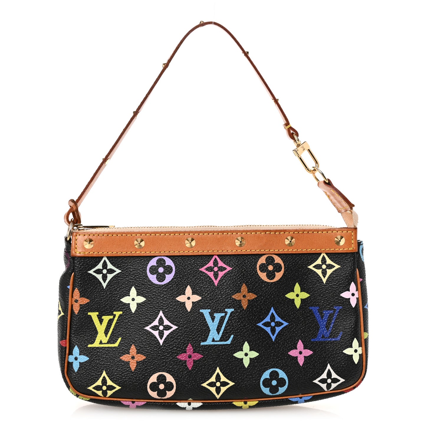 Monogram Multicolor Pochette Accessories Black