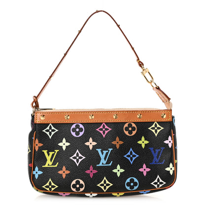 Louis Vuitton Monogram Multicolor Pochette Accessories Black 1 of 11
