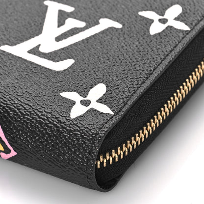 Louis Vuitton Monogram Giant Wild At Heart Zippy Wallet Black 8 of 9