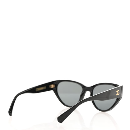 Chanel Acetate Cat Eye Sunglasses 6054 Black 4 of 7