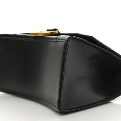 Balenciaga Shiny Box Calfskin Small Hourglass Top Handle Bag Black 8 of 8