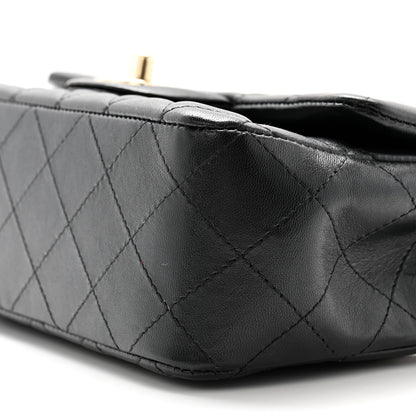 Chanel Lambskin Quilted Mini Rectangular Flap Black 10 of 11