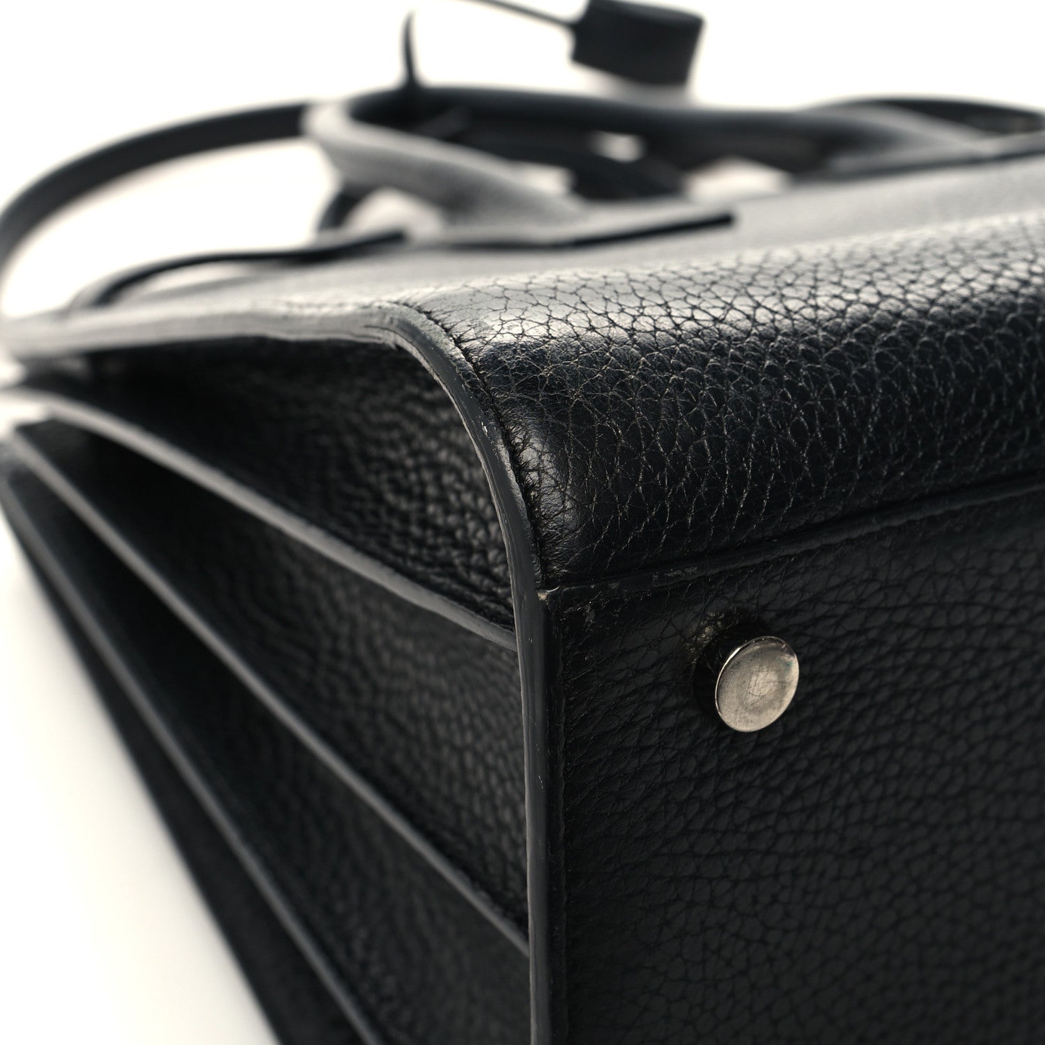 Saint Laurent Grained Calfskin Small Sac De Jour Black 12 of 15