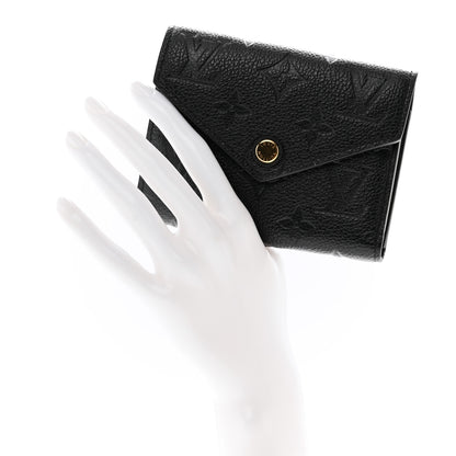 Louis Vuitton Empreinte Victorine Wallet Black 2 of 7