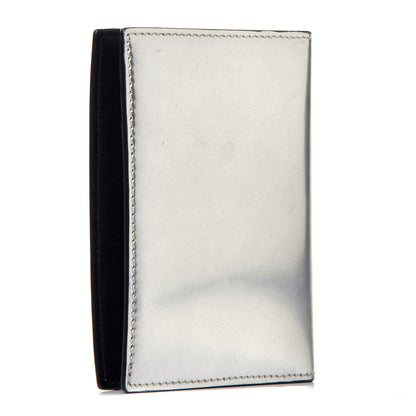 Christian Dior HOMME Metallic Calfskin Bi-Fold Card Holder Silver 3 of 7