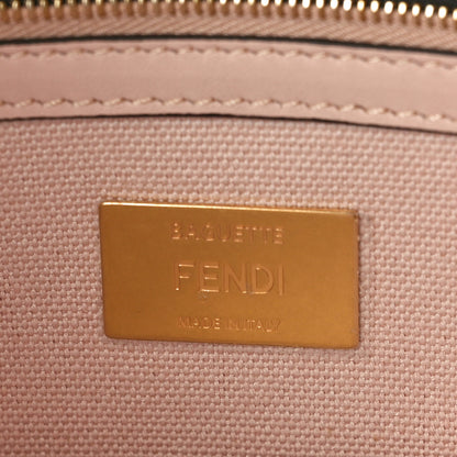 Fendi Canvas Vitello King FF Embroidered Baguette Rosa Quarzo Bloody Mary Multicolor 6 of 10