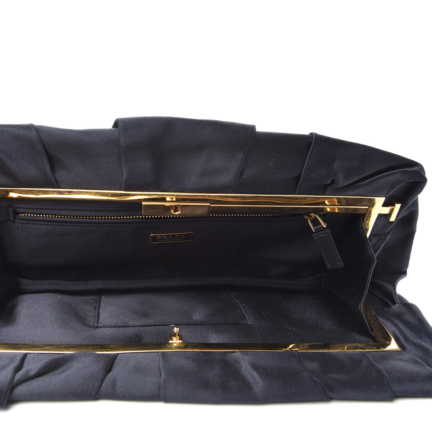 Satin Clutch Bleu