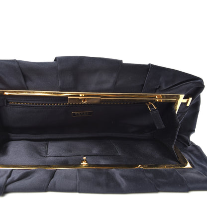 Prada Satin Clutch Bleu 5 of 6