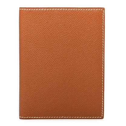 Hermes Epsom Card Holder Case Gold 1 of 6