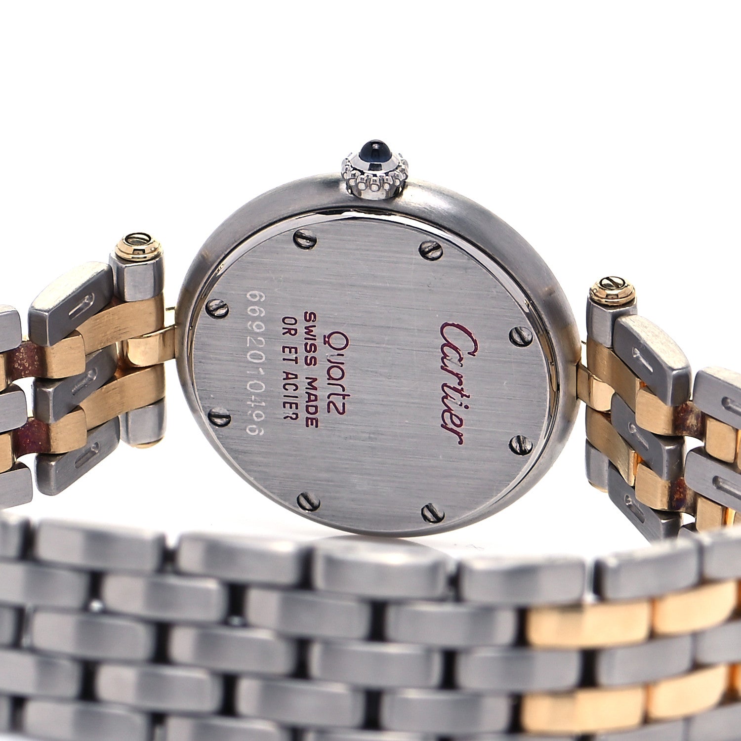 Cartier Stainless Steel 18K Yellow Gold 24mm Panthere Vendome Quartz Watch 4 of 4