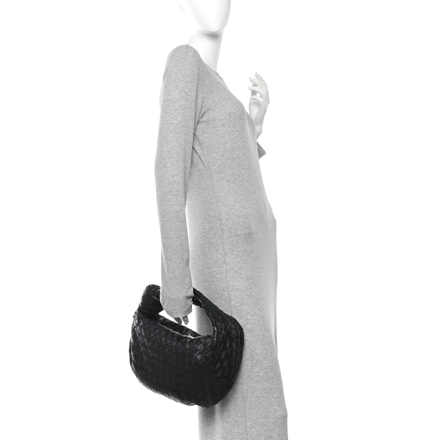 Nappa Intrecciato Teen Jodie Hobo Black