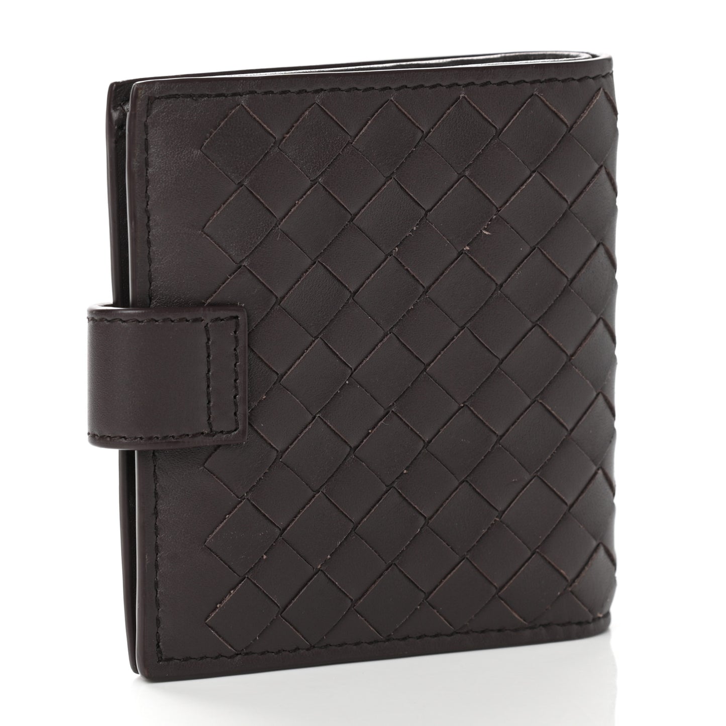 Nappa Intrecciato Mini Wallet Ebano