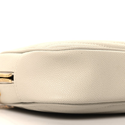 Saint Laurent Grain De Poudre Matelasse Monogram Mini Lou Camera Bag Crema Soft 9 of 10