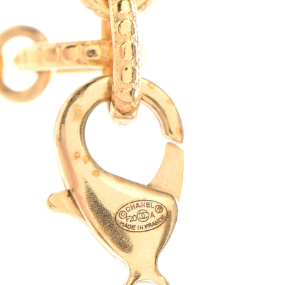 Chanel Crystal Pearl Perfume Bottle CC Necklace Gold 5 of 5