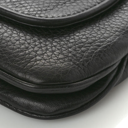 Gucci Pebbled Calfskin Small 1973 Chain Shoulder Bag Black 11 of 11