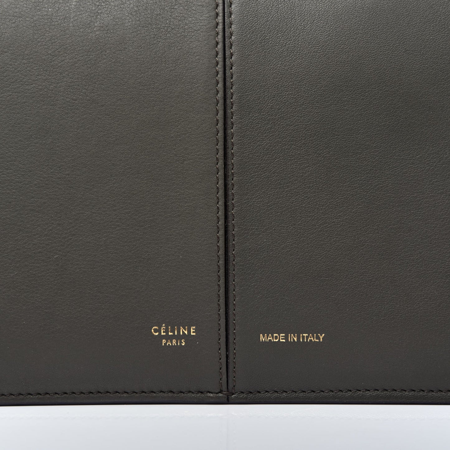 Calfskin Small Tri-Fold Shoulder Bag Anthracite