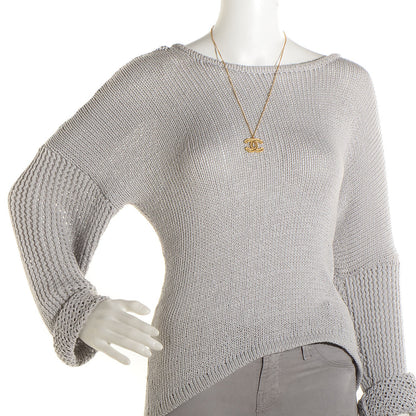 Chanel CC Pendant Necklace Gold 2 of 5