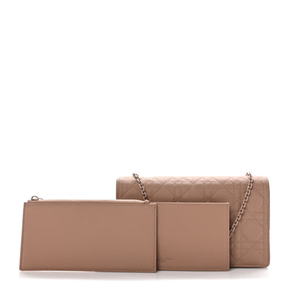 Christian Dior Ultra Matte Calfskin Cannage Lady Dior Clutch Fard 3 of 11